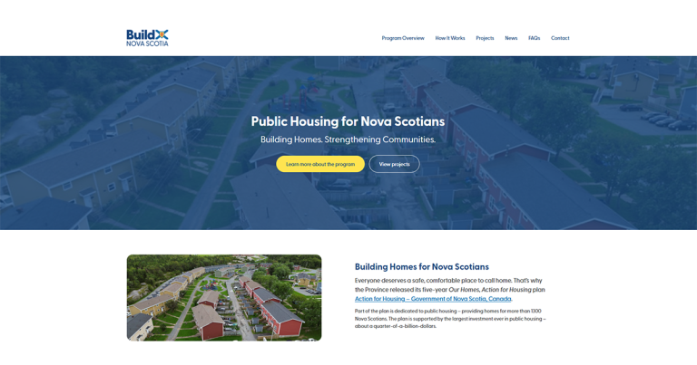 Nova Scotia Launches Public Housing Website