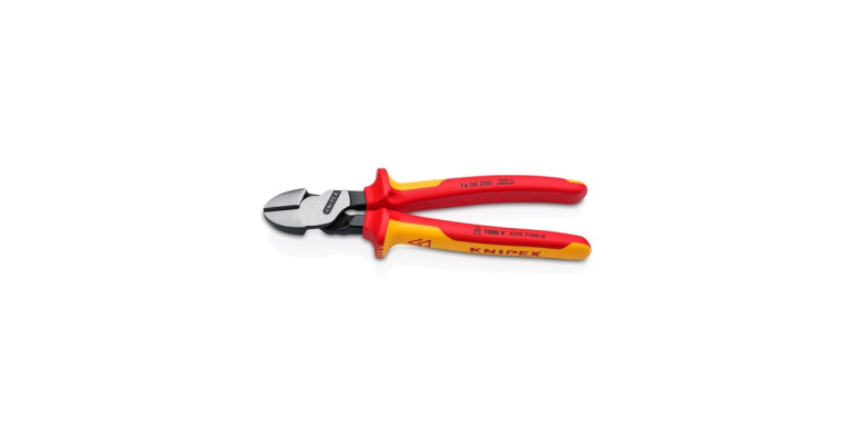 Knipex 8″ High Leverage Diagonal Cutters-1000V Insulated