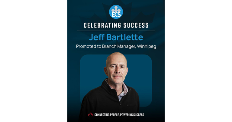 ECS Announces the Promotion of Jeff Bartlette to Branch Manager, Winnipeg