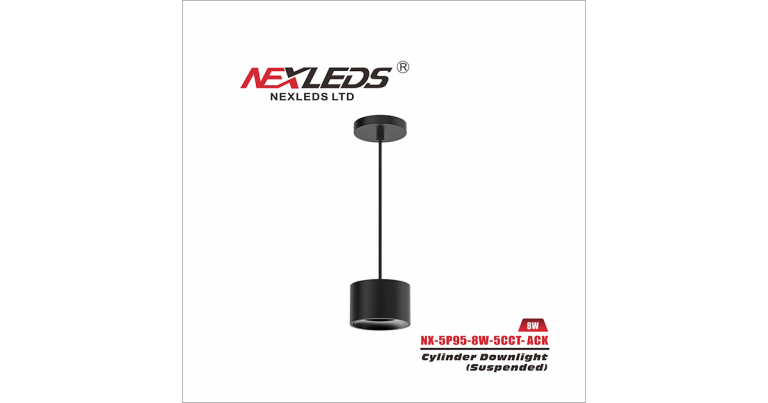NEXLEDS Suspended Cylinder Downlight 8W 5CCT