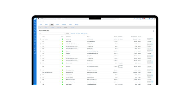 Simpro Lightning AI Field Service Software for Trade Businesses